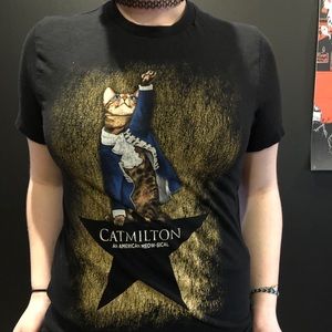 Hamilton cat t shirt